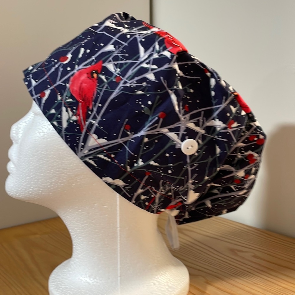 Winter/Cardinal/Snow Women’s Euro Scrub Cap